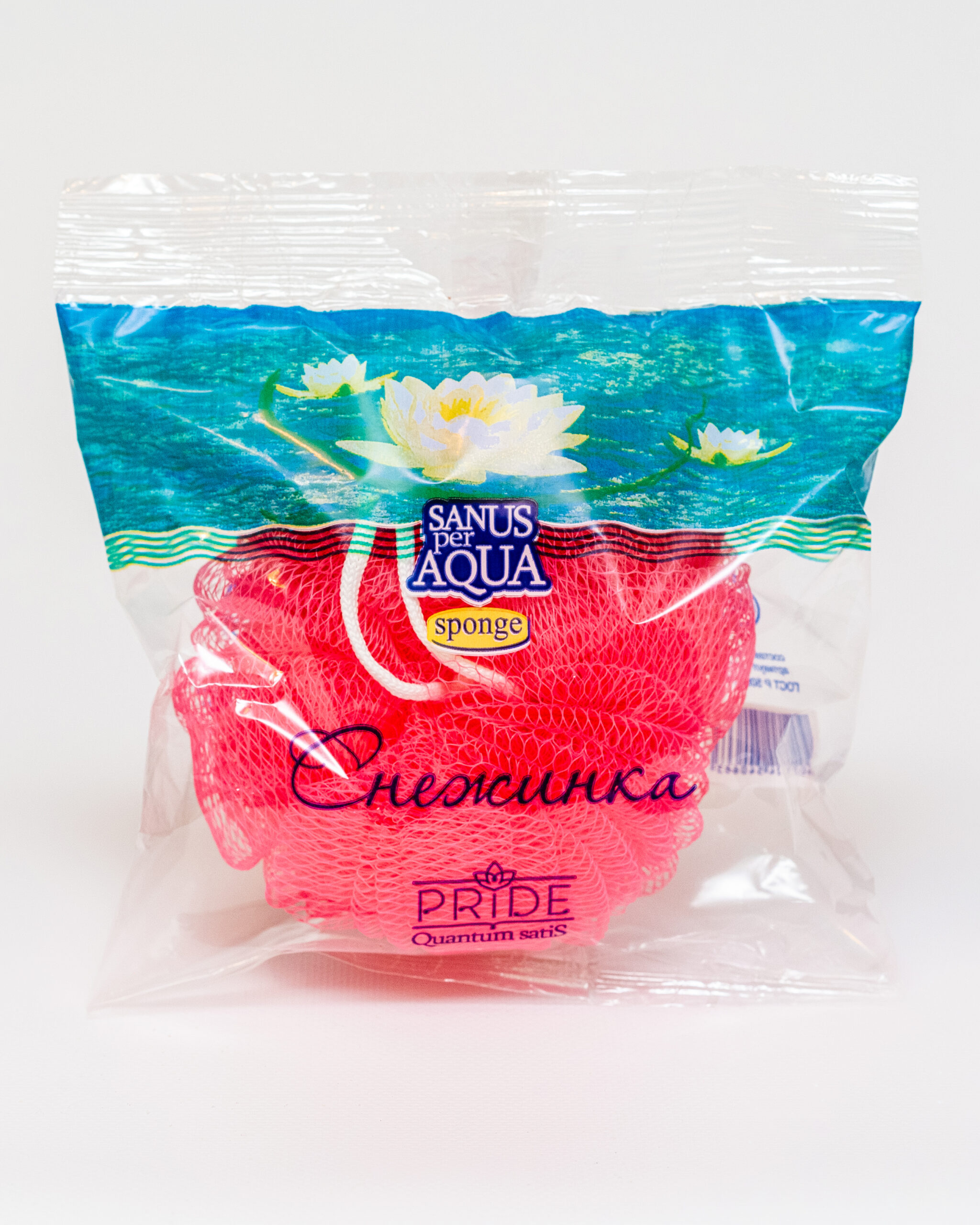 Мочалка банная Снежинка